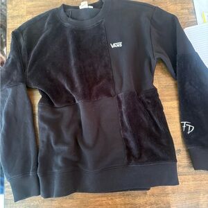 Vans Black Corduroy Patchwork Sweatshirt